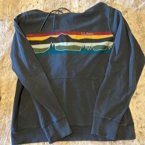 LL Bean Men's Bean's Comfort Camp Hoodie, Graphic